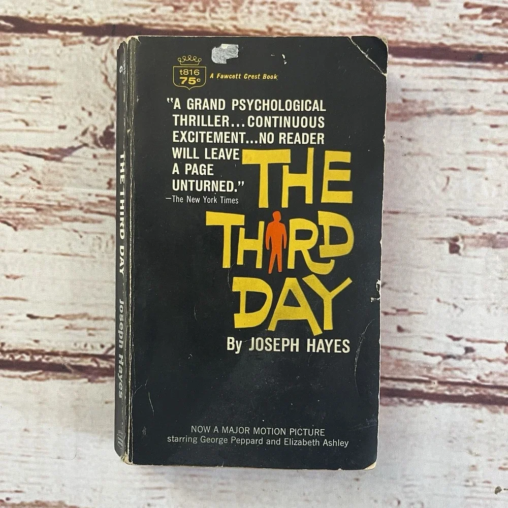 THE THIRD DAY Joseph Hayes THRILLER Man With Amnesia May‎ Be Murderer Paperback
